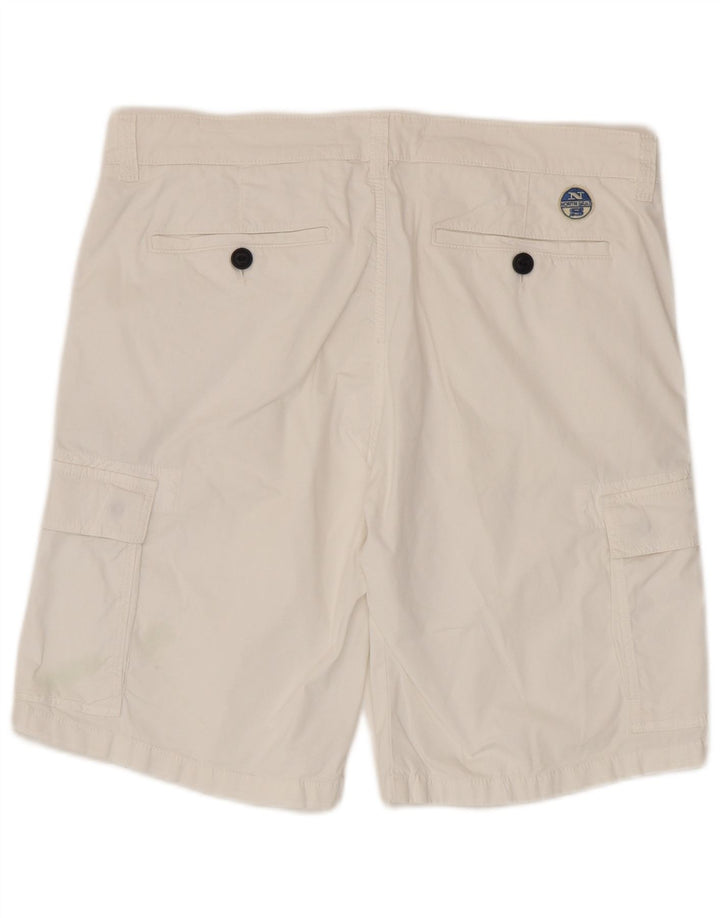 Pantalones cortos cargo para hombre North Sails W36 Algodón blanco grande