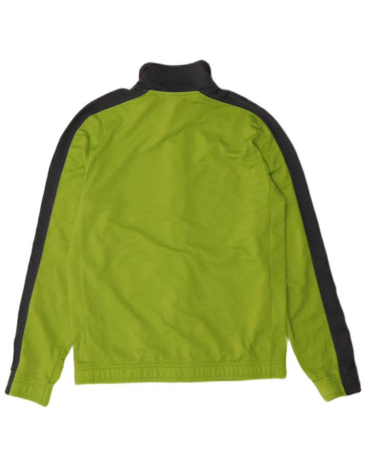 PUMA Chaqueta superior de chándal con estampado gráfico para hombre Poliéster color block verde pequeño