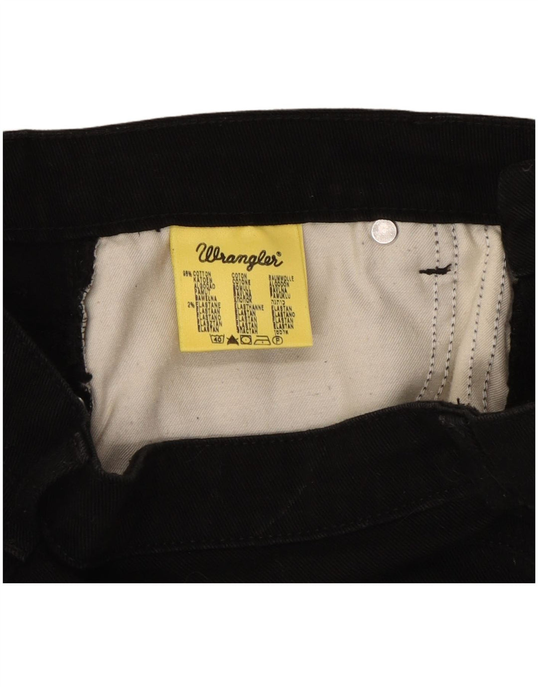 Vaqueros Wrangler Mujer Bootcut W31 L32 Algodón Negro