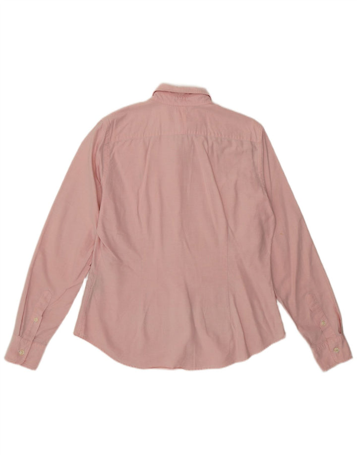 Ralph Lauren Camisa Slim Fit para Mujer US 12 Grande Algodón Rosa
