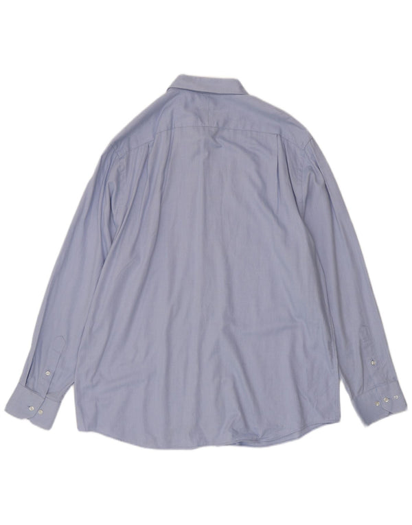 Camisa Pierre Cardin Hombre Talla 17.5 XL Algodón Manchado Azul