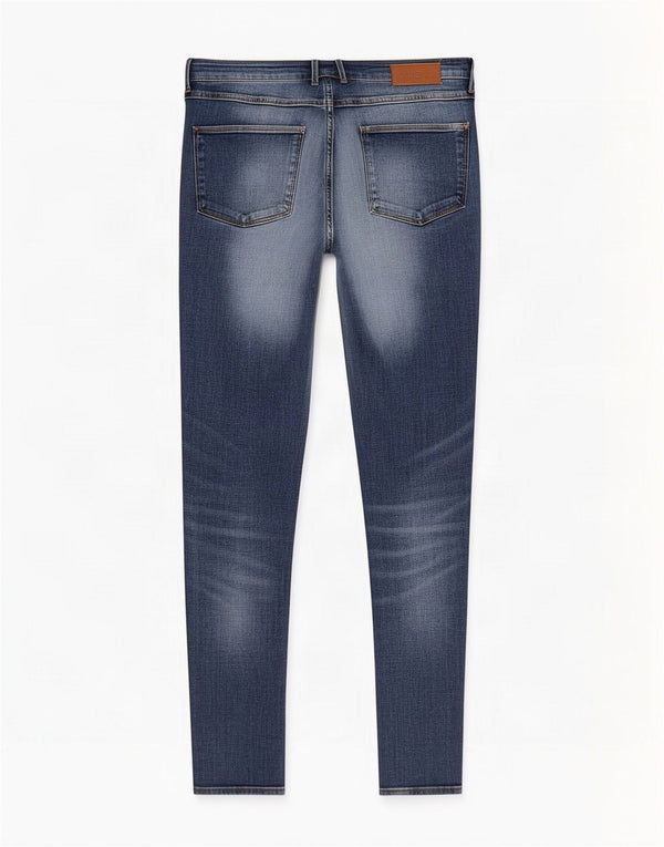 Zara Jeans ajustados desgastados para mujer EU 42 Large W32 L33 Algodón azul