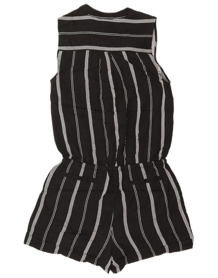 Mossimo Mono corto sin mangas para mujer UK 6 XS Rayón negro a rayas