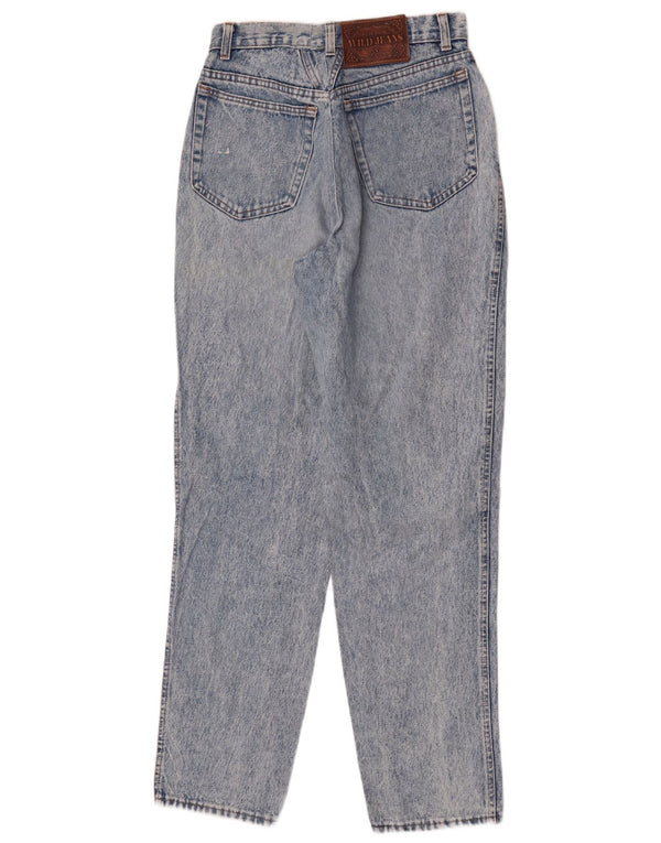 Wild Jeans Vaqueros cónicos de cintura alta para mujer IT 50 XL W36 L32 Algodón azul
