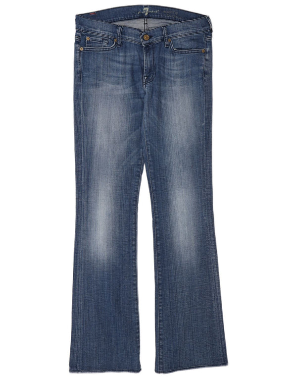 7 For All Mankind Vaqueros ajustados con corte tipo bota para mujer W28 L32 Azul