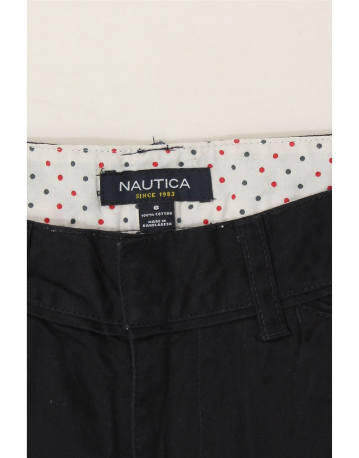 NAUTICA Womens Casual Shorts US 6 Medium W30 Black Cotton Vintage Nautica and Second-Hand Nautica from Messina Hembry 