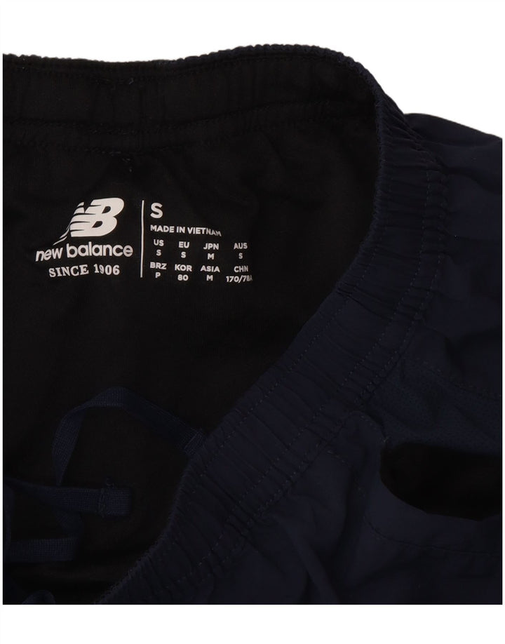 New Balance Mens Sport Shorts Small Azul Marino Poliéster