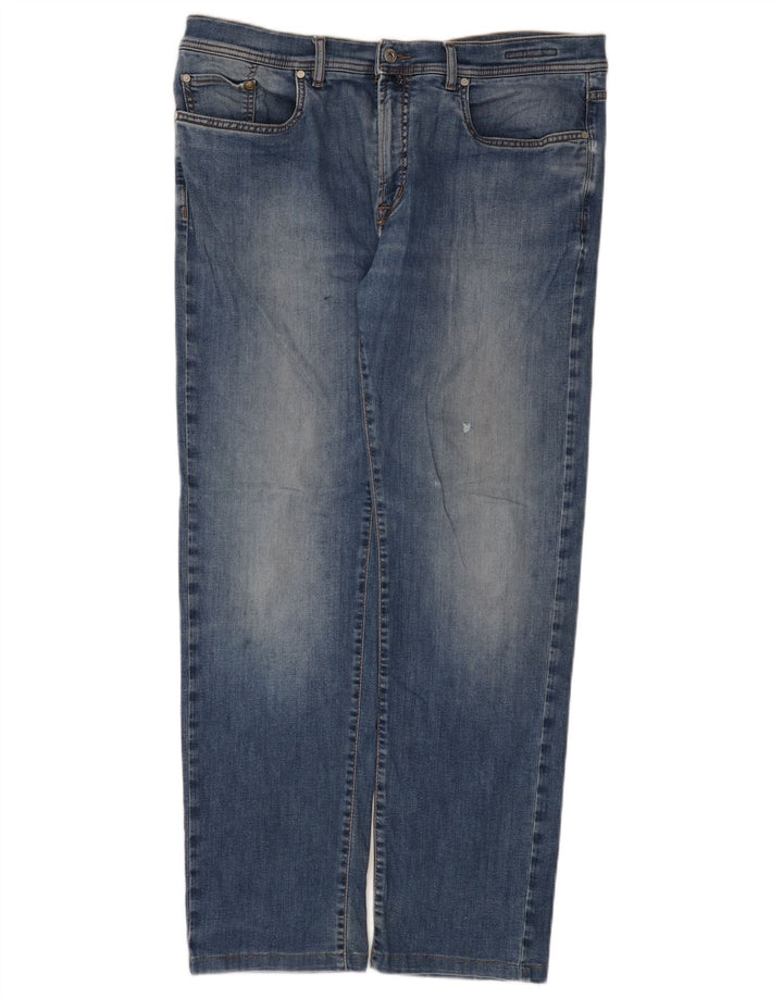 Vaqueros rectos para hombre Pierre Cardin W38 L32 Algodón azul