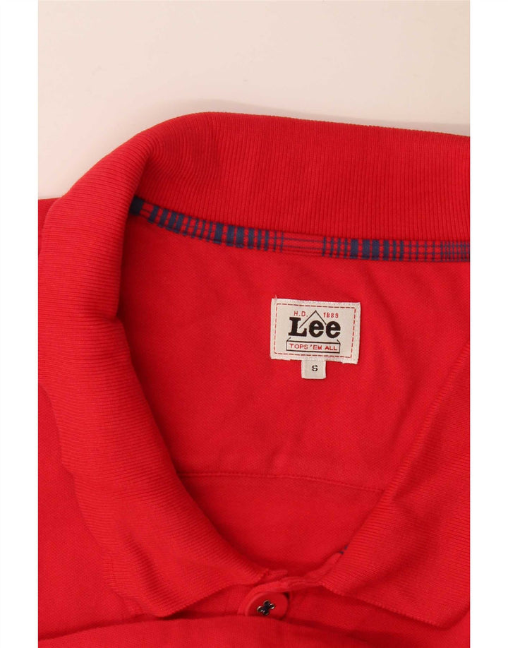 Polo Lee para mujer UK 8 Small Rojo