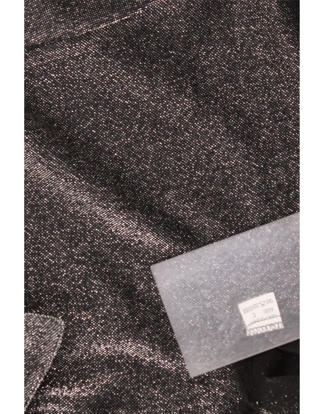 VINTAGE Blusa camisa de gran tamaño para mujer Reino Unido 16 Poliéster moteado negro grande