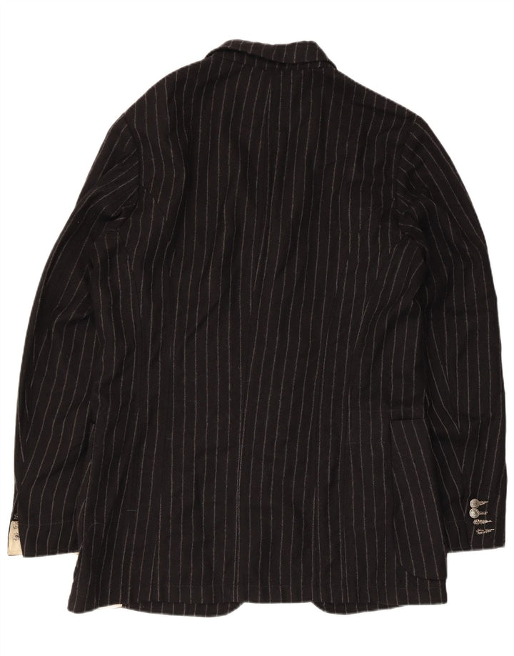 Paul Smith Chaqueta tipo blazer de 2 botones para hombre Reino Unido 40 Grande Lana a rayas negras