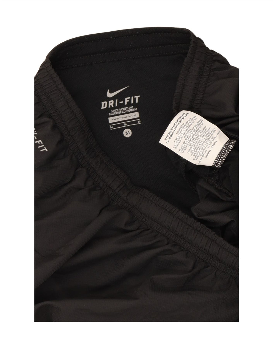 Pantalones cortos deportivos Nike Dri Fit para hombre Poliéster a rayas negras medianas
