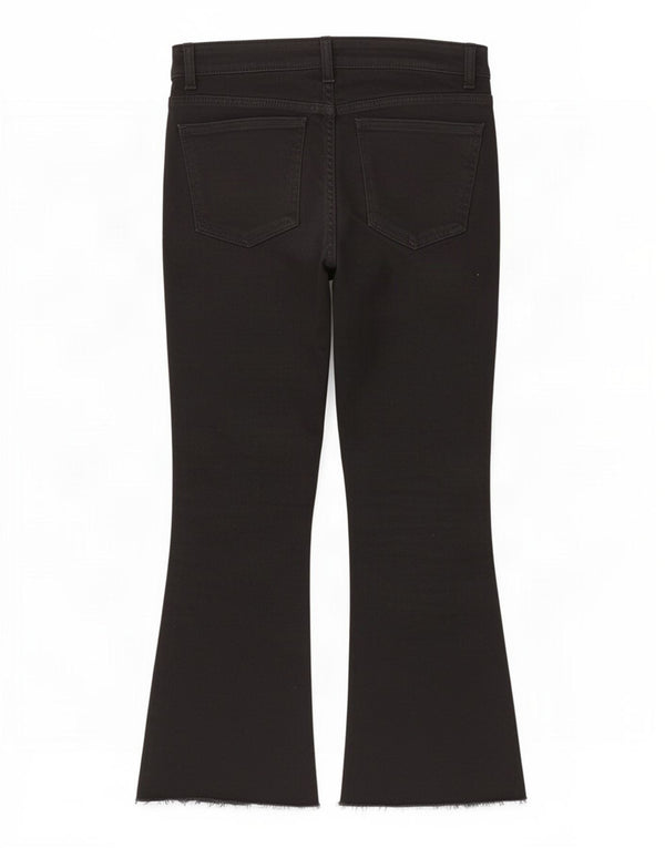 Zara Mujer Crop Bootcut Jeans EU 40 Medium W30 L25 Negro