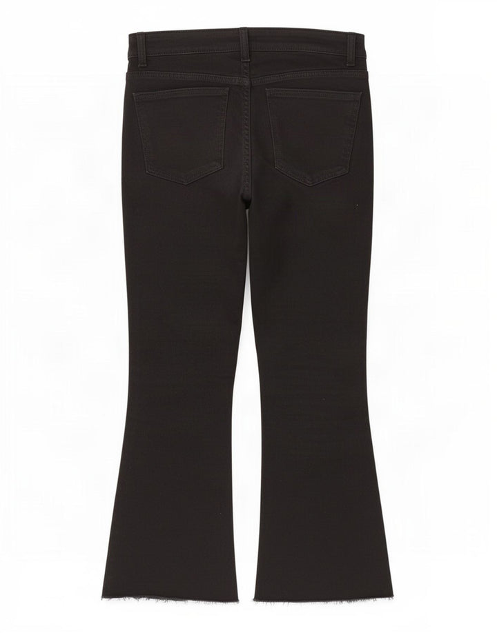 Zara Mujer Crop Bootcut Jeans EU 40 Medium W30 L25 Negro