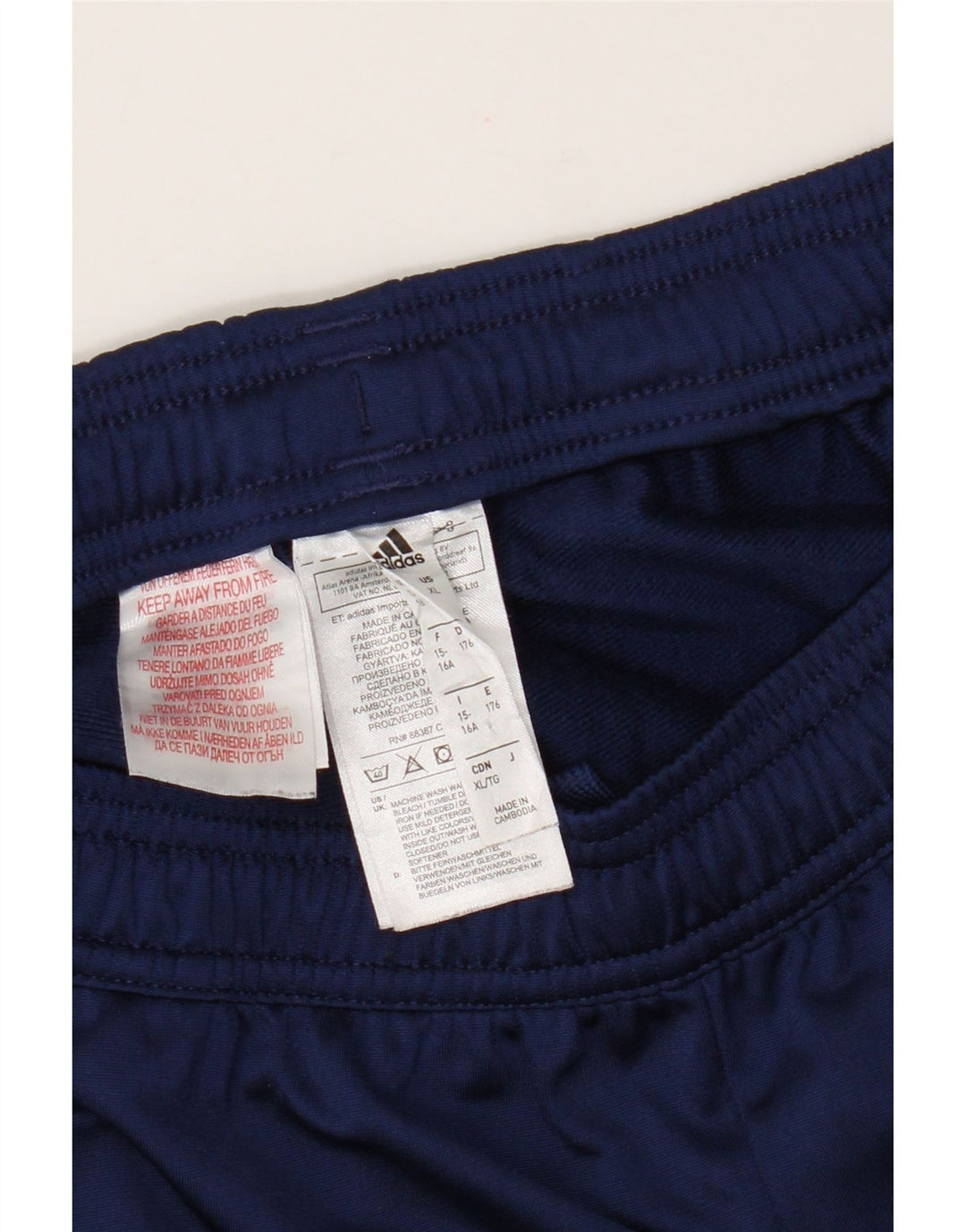 Pantalón Chándal Adidas Niño 15-16 Años Azul Marino Poliéster