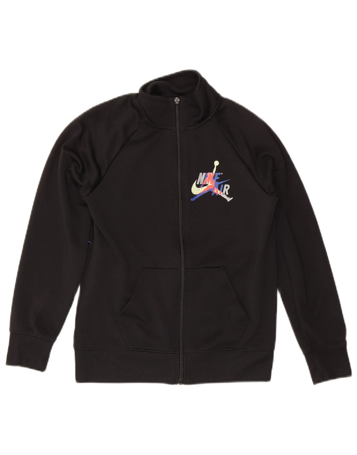 JORDAN Boys Graphic Tracksuit Top Jacket 10-11 Years Medium Black Vintage Jordan and Second-Hand Jordan from Messina Hembry 