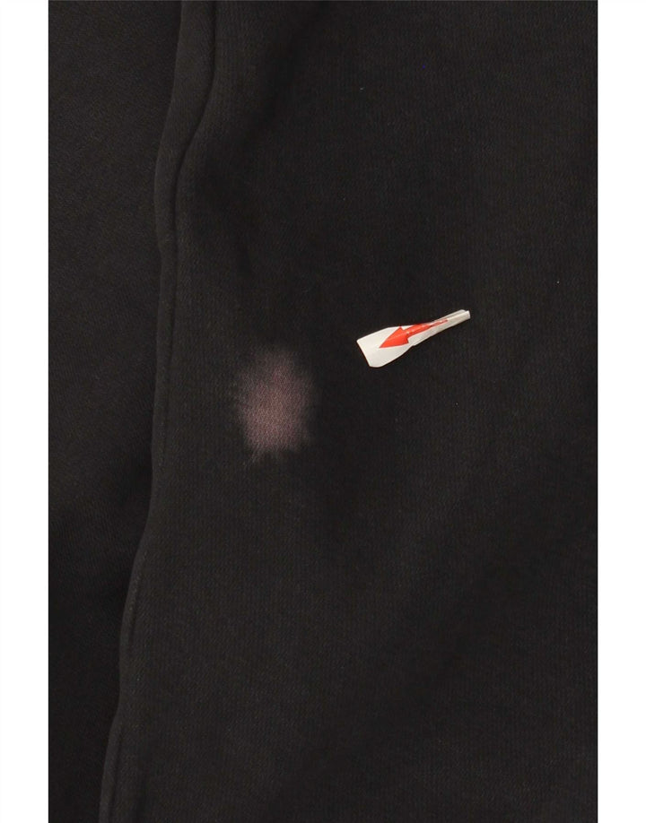 Nike - Sudadera corta extragrande para mujer, talla 40, talla mediana, algodón negro