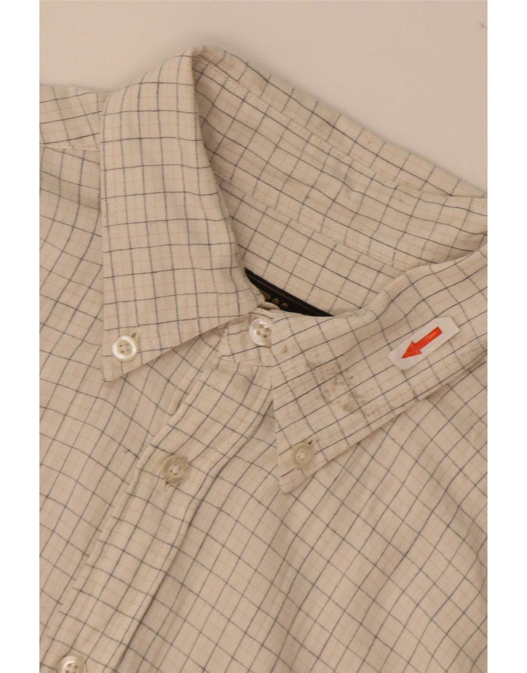 Camisa Fila Hombre Algodón A Cuadros Beige Medio
