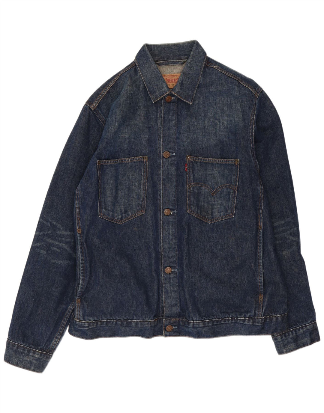Levi's Chaqueta vaquera para hombre Reino Unido 40 Grande Algodón azul marino