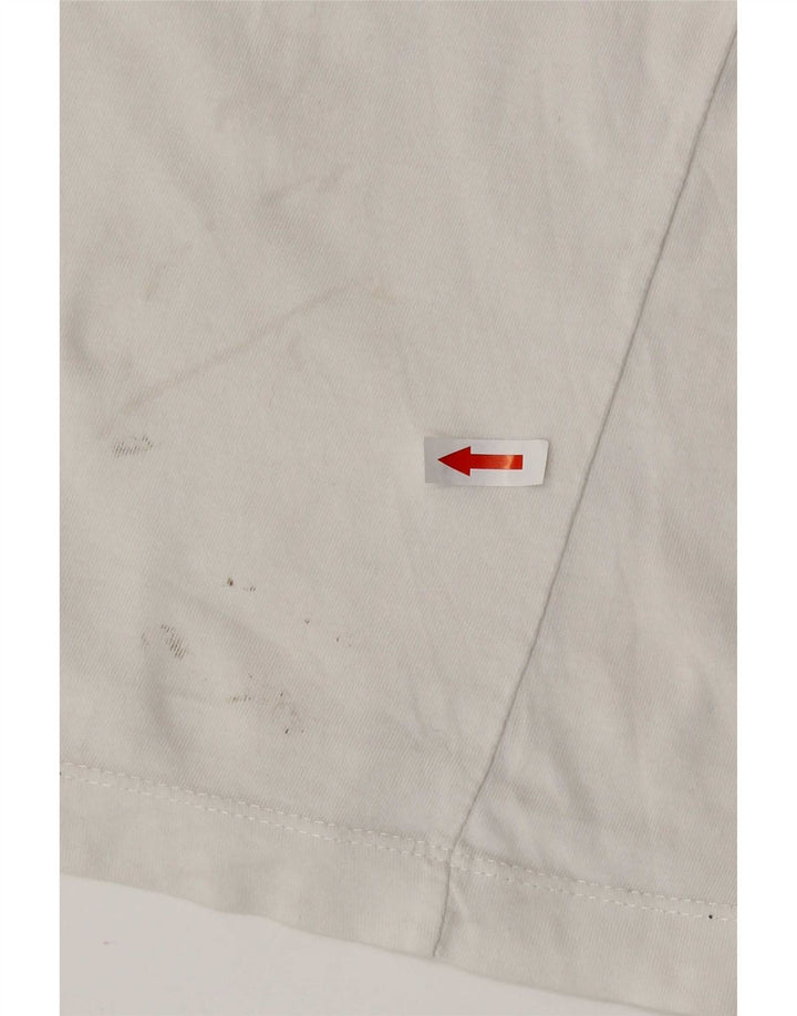 Nike - Camiseta gráfica para hombre, talla pequeña, algodón blanco
