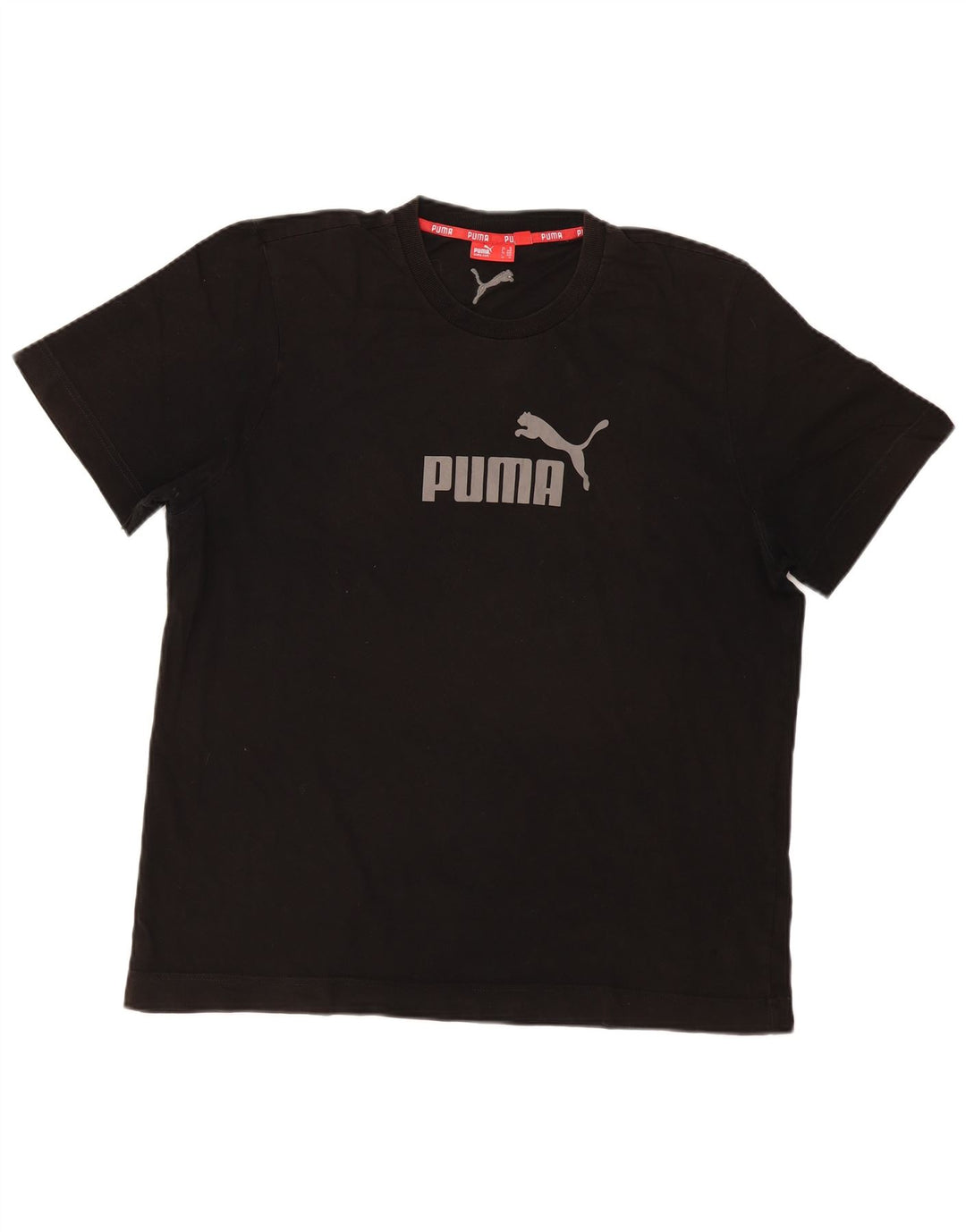 Puma Camiseta gráfica para hombre Top XL Algodón negro