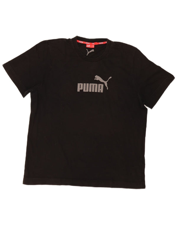 Puma Camiseta gráfica para hombre Top XL Algodón negro