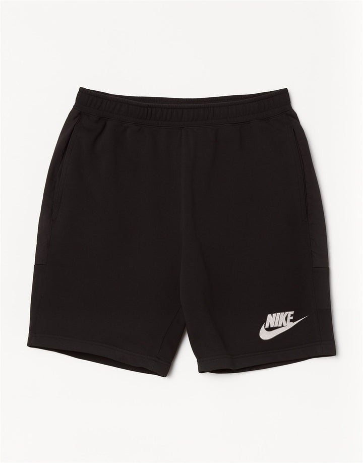 Nike - Pantalones cortos deportivos con gráficos para hombre, talla grande, algodón negro