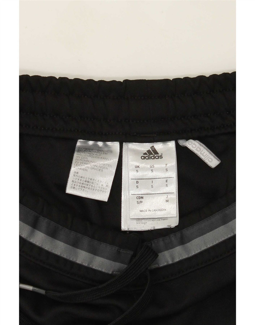 Adidas Mens Climacool Graphic Chándal Pantalones Pequeños Poliéster Negro
