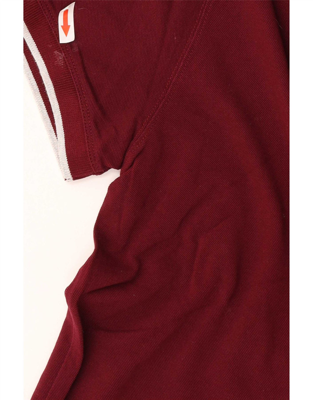 Polo Massimo Dutti Hombre Algodón Rayas Burdeos Medio