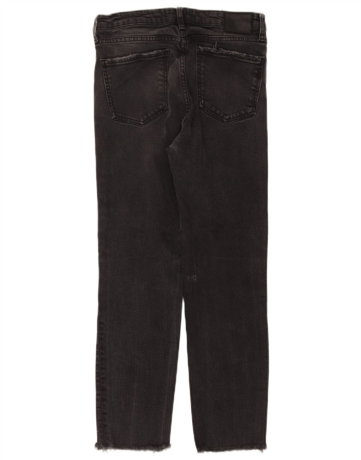Zara Jeans Rectos Mujer EU 40 Medium W30 L26 Algodón Gris