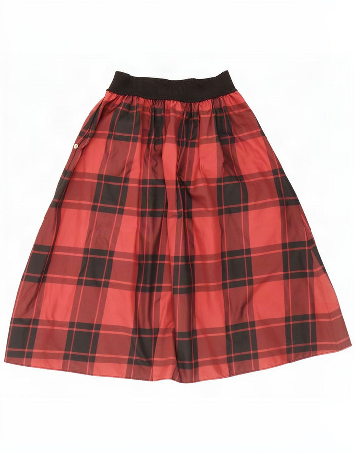 Falda acampanada para mujer Penny Black Small W26 Poliéster a cuadros burdeos