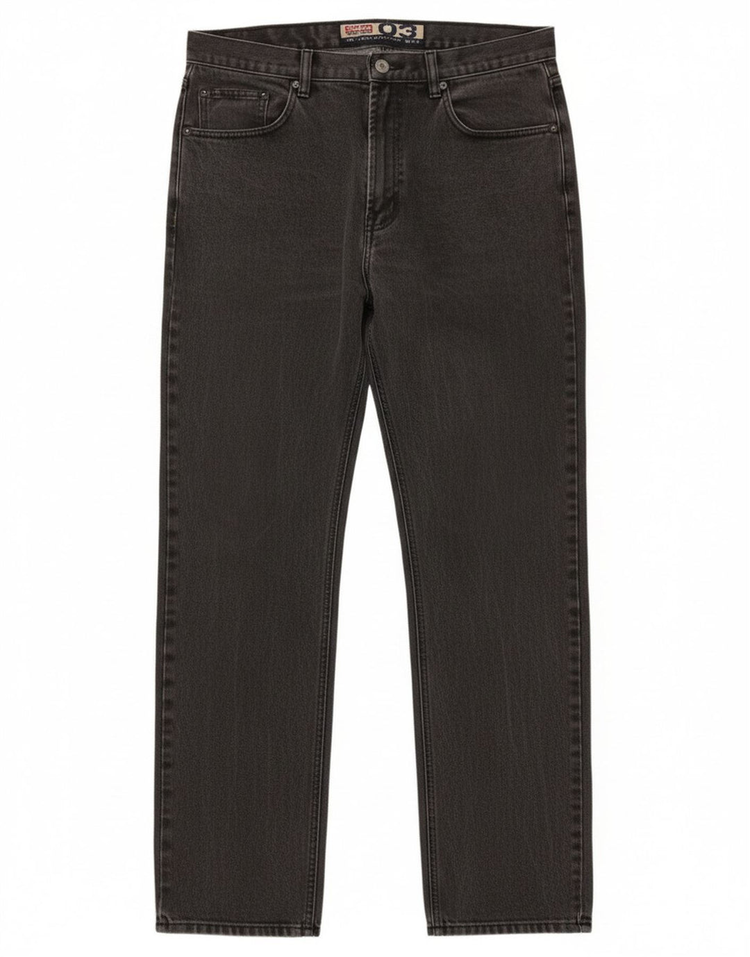 Jinglers Vaqueros rectos para hombre W35 L34 Algodón gris