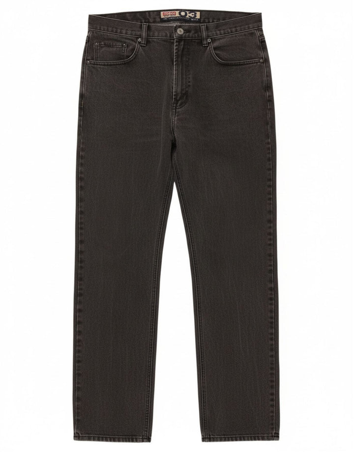 Jinglers Vaqueros rectos para hombre W35 L34 Algodón gris