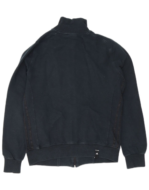 Adidas - Chaqueta de chándal para hombre, talla 36/38, talla pequeña, algodón azul marino