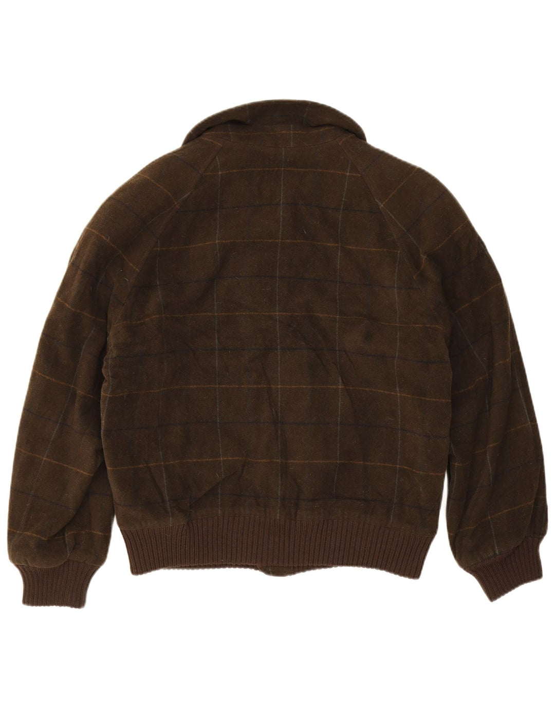 Pierre Cardin Chaqueta Bomber para Hombre UK 42 XL Cuadros Caqui