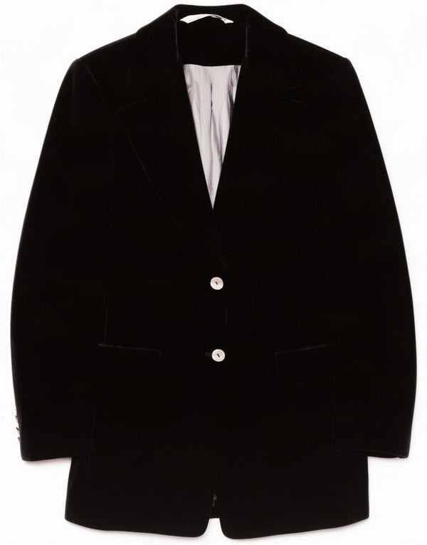 St. Chaqueta tipo blazer de 2 botones para mujer Bernard UK 44 Grande Poliéster negro