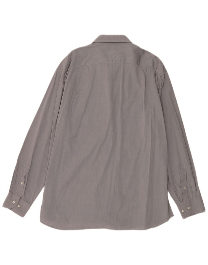 Roccobarocco Camisa para hombre Talla 46 18 1/2 2XL Gris