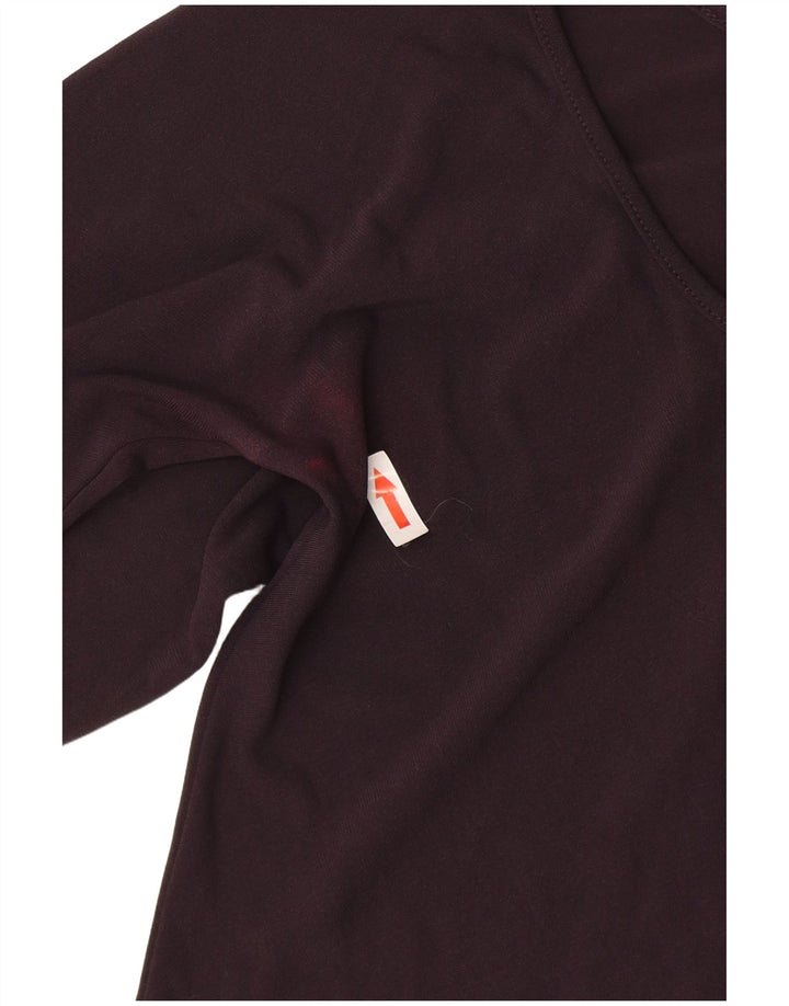 Patrizia Pepe Top para Mujer Manga Larga US 6 Medium Borgoña