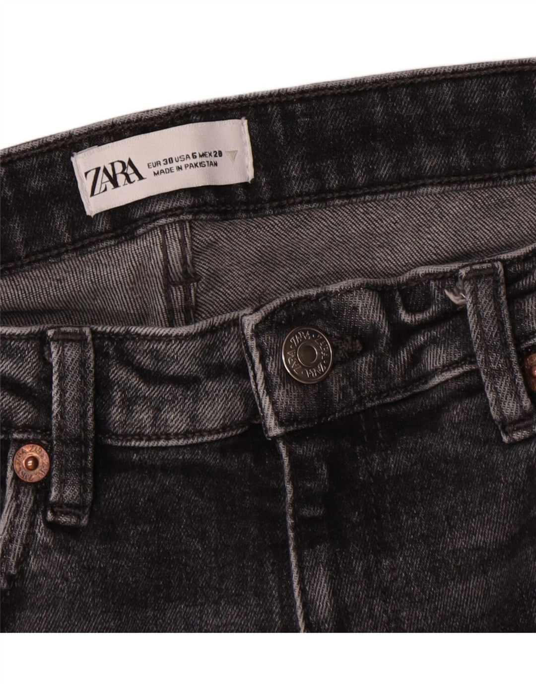 Zara Jeans Bootcut para Mujer EU 38 Small W28 L26 Gris
