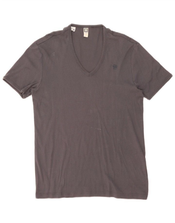 G-Star Hombre Camiseta Top XL Gris Algodón