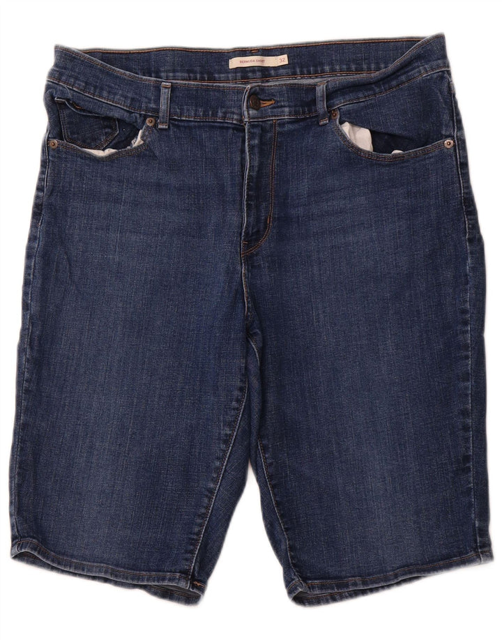 LEVI'S Bermudas vaqueras para mujer W32 Algodón azul grande