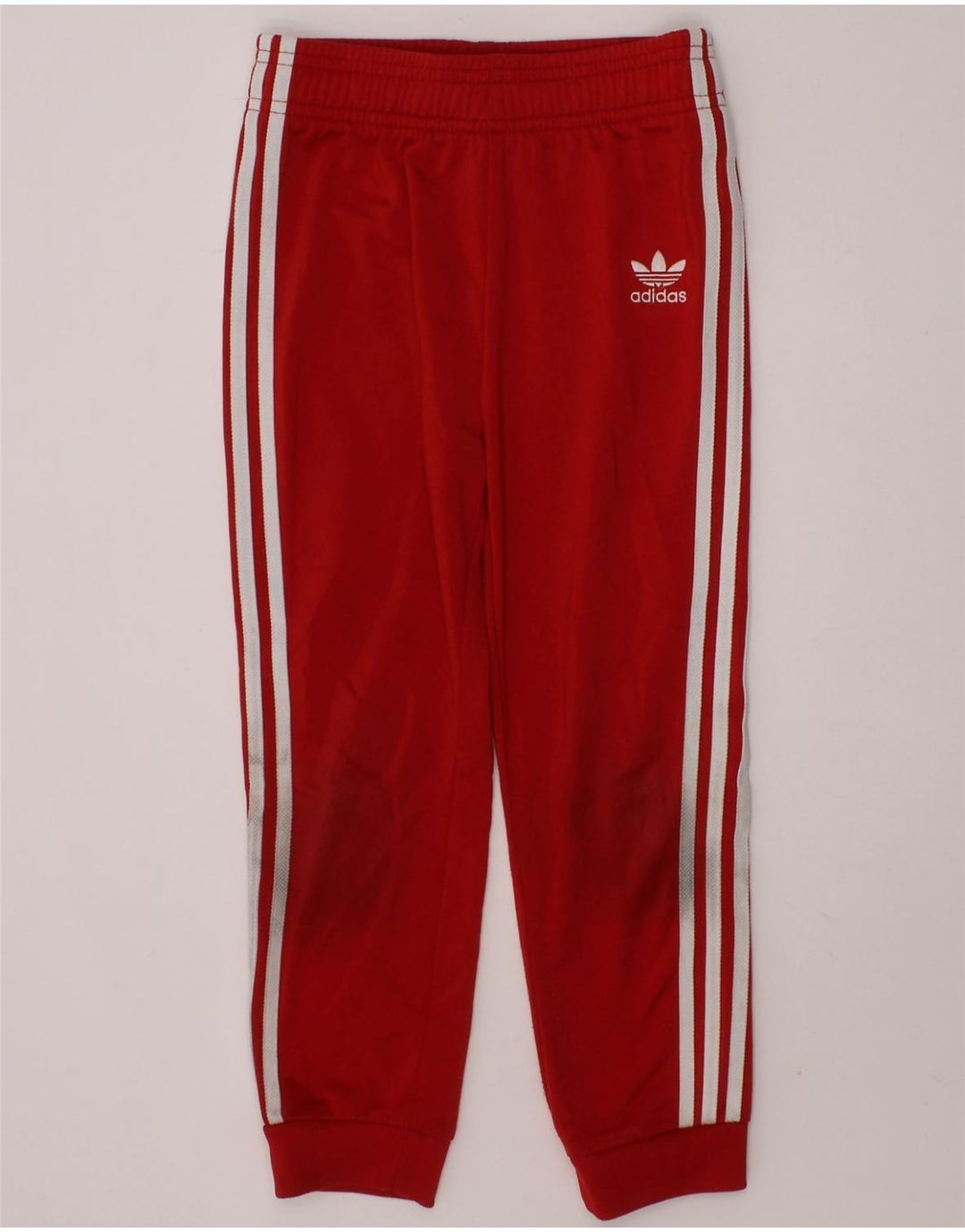 ADIDAS Boys Tracksuit Trousers Joggers 3-4 Years  Red Polyester Vintage Adidas and Second-Hand Adidas from Messina Hembry 