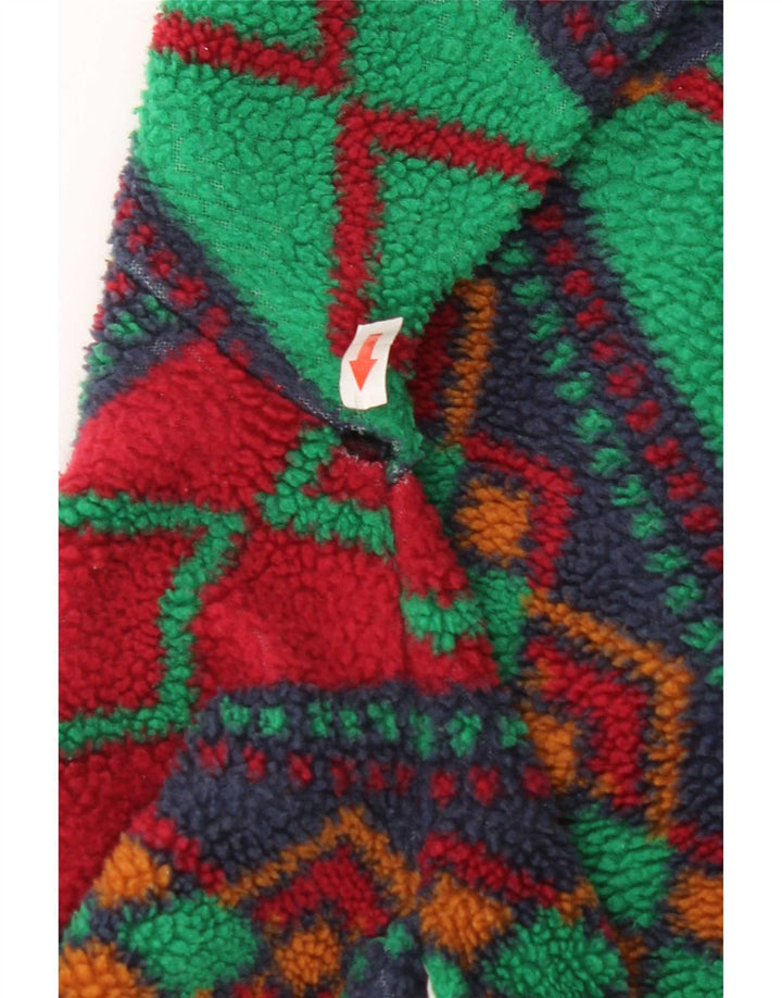 Vintage hombres chaqueta de lana Reino Unido 42 XL multicolor geométrico