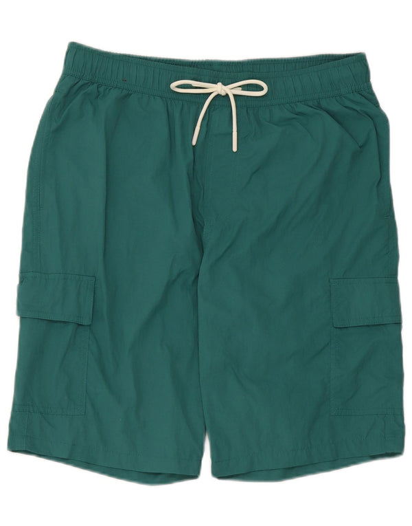 Marks & Spencer Hombre Cargo Bañador Shorts Poliamida Verde Medio