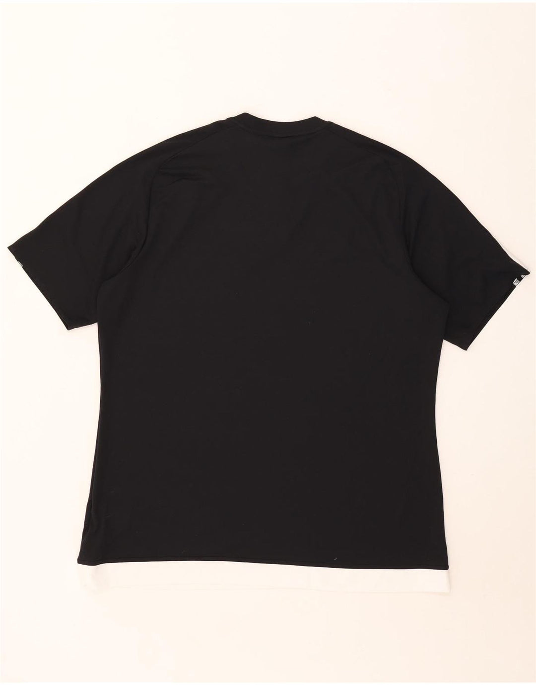 Adidas Hombre Climalite Camiseta Top XL Negro Colorblock Poliéster