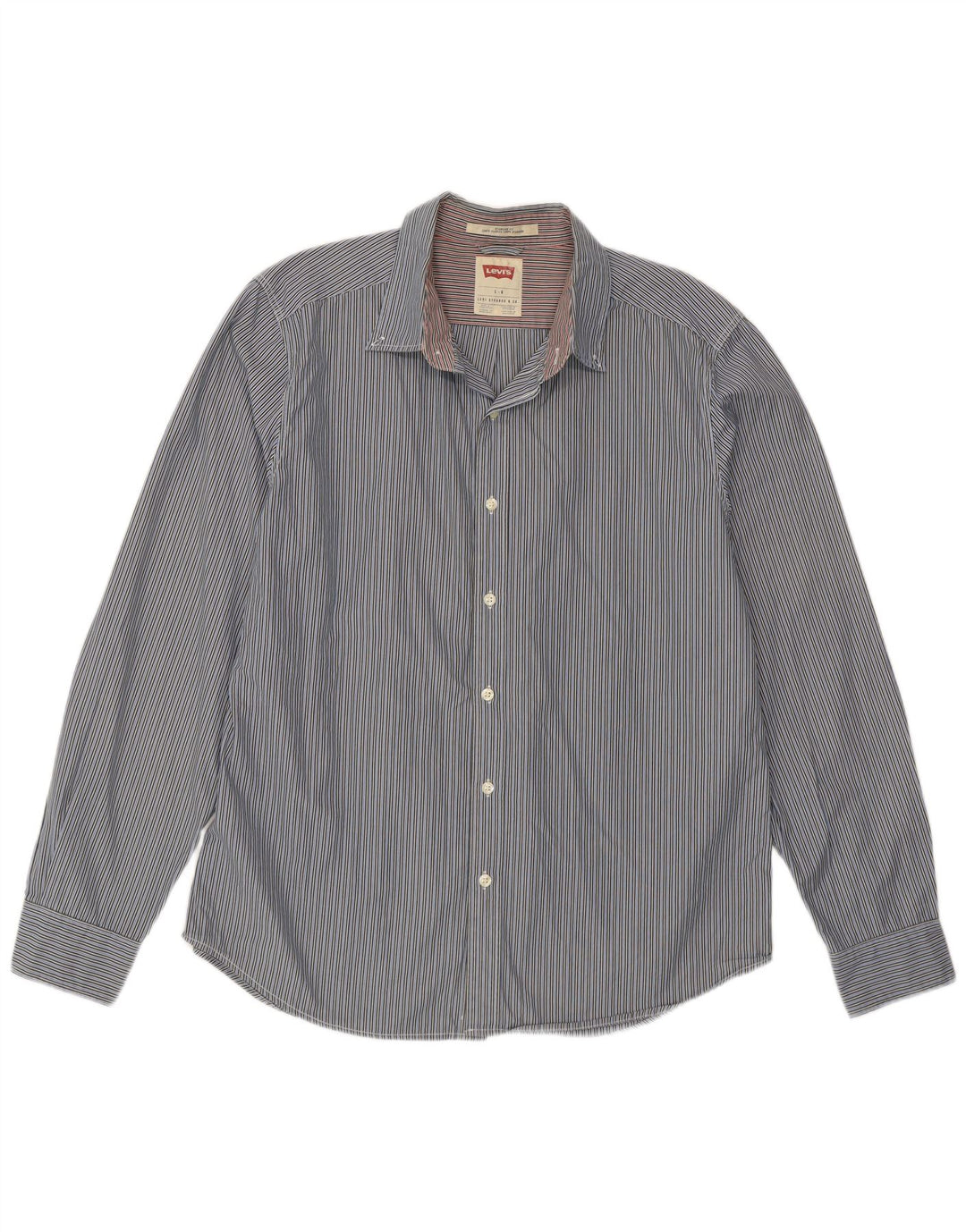 Levi's Camisa de corte estándar para hombre, talla grande, a rayas azules