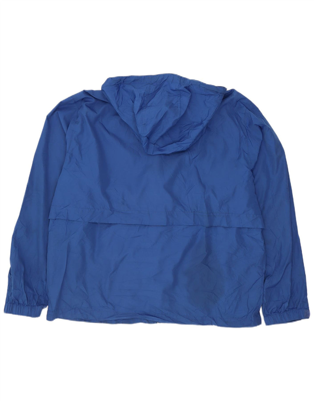 Eddie Bauer Chaqueta impermeable con capucha para hombre UK 38 Poliéster azul medio