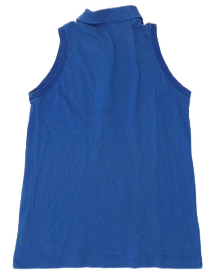Sergio Tacchini Polo Sin Mangas Mujer IT 44 Algodón Azul Medio
