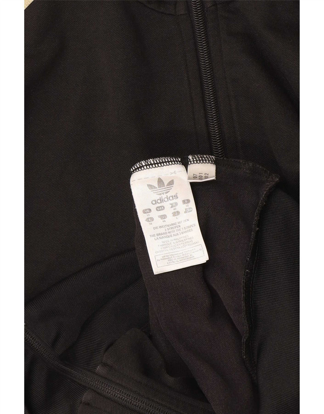 Adidas - Chaqueta de chándal para mujer, talla 12, algodón negro mediano