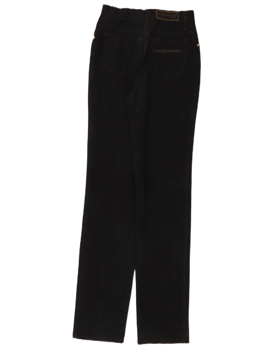 ROCCOBAROCCO Vaqueros cónicos para mujer W27 L33 Algodón negro
